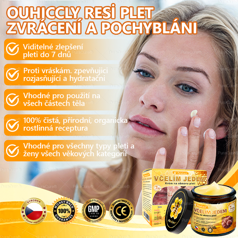 🌱 Odporúčané dermatológmi 🐝 ✨ PuraCure® Obnovujúci pleťový krém s včelím jedom 🔥 Český vývoj, výroba a doručenie v rámci Slovenska