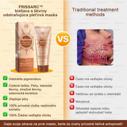 FRISSARC™ bieliaca a škvrny odstraňujúca pleťová maska – 🌿Prírodné zložky trvalo odstraňujú pigmentové škvrny, starecké škvrny, pehy a slnečné škvrny.
