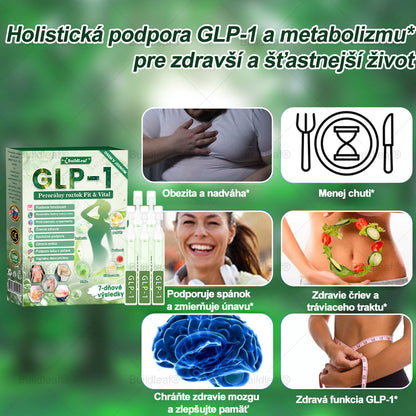 BuildLeaf® GLP-1 6-v-1 Health Solution Perorálna tekutina (Len raz denne, viditeľné zmeny už za 7 dní) Pre obezitu, kardiovaskulárne ochorenia, cukrovku, spánkové apnoe, zdravie čriev, problémy s kĺbmi a ďalšie