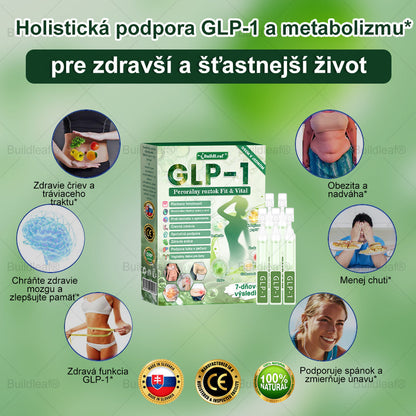 BuildLeaf® GLP-1 6-v-1 Health Solution Perorálna tekutina (Len raz denne, viditeľné zmeny už za 7 dní) Pre obezitu, kardiovaskulárne ochorenia, cukrovku, spánkové apnoe, zdravie čriev, problémy s kĺbmi a ďalšie