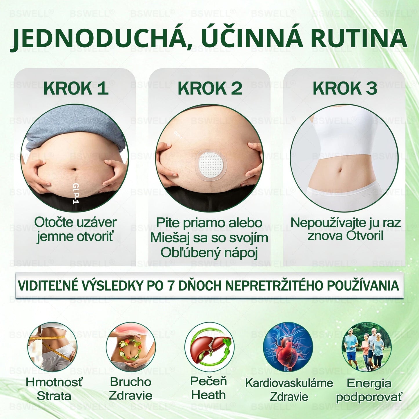 ✔BSWELL® Nano mikronidla chudnúci náplasť (Rýchlo raz denne, viditeľné zmeny do 28 dní) ✅ Pre obezitu, kardiovaskulárne zdravie, cukrovku, spánkovú apnoe, zdravie kĺbov, problémy s kĺbmi a ďalšie
