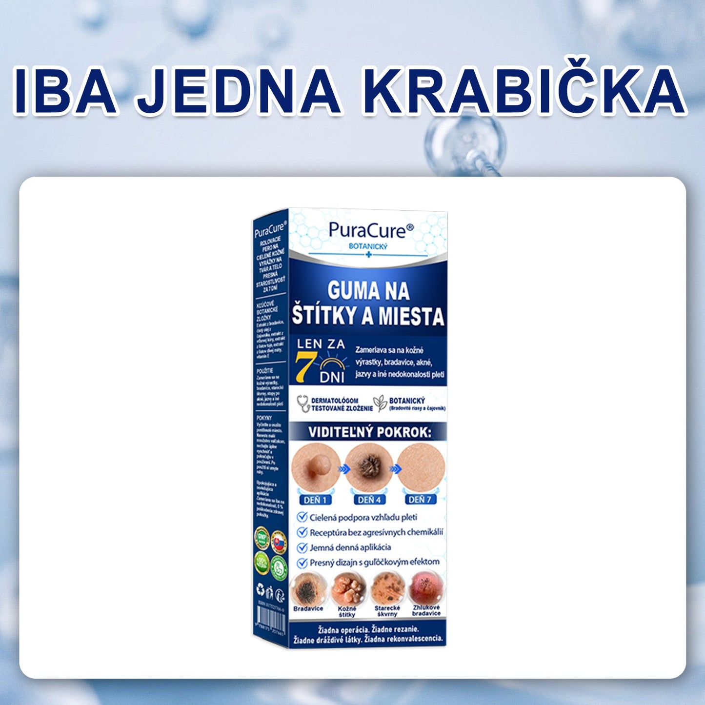 ✅PuraCure® 👩‍⚕️ 7-dňové pero na odstraňovanie kožných výrastkov a znamienok – bezbolestný a bez jaziev, profesionálny valčekový aplikátor
