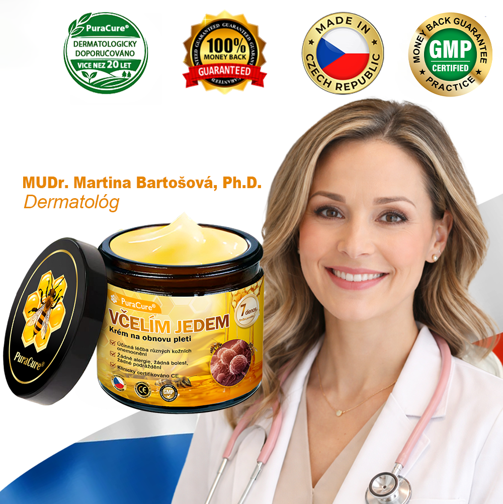 🌱 Odporúčané dermatológmi 🐝 ✨ PuraCure® Obnovujúci pleťový krém s včelím jedom 🔥 Český vývoj, výroba a doručenie v rámci Slovenska