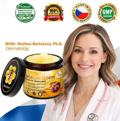 🌱 Odporúčané dermatológmi 🐝 ✨ PuraCure® Obnovujúci pleťový krém s včelím jedom 🔥 Český vývoj, výroba a doručenie v rámci Slovenska